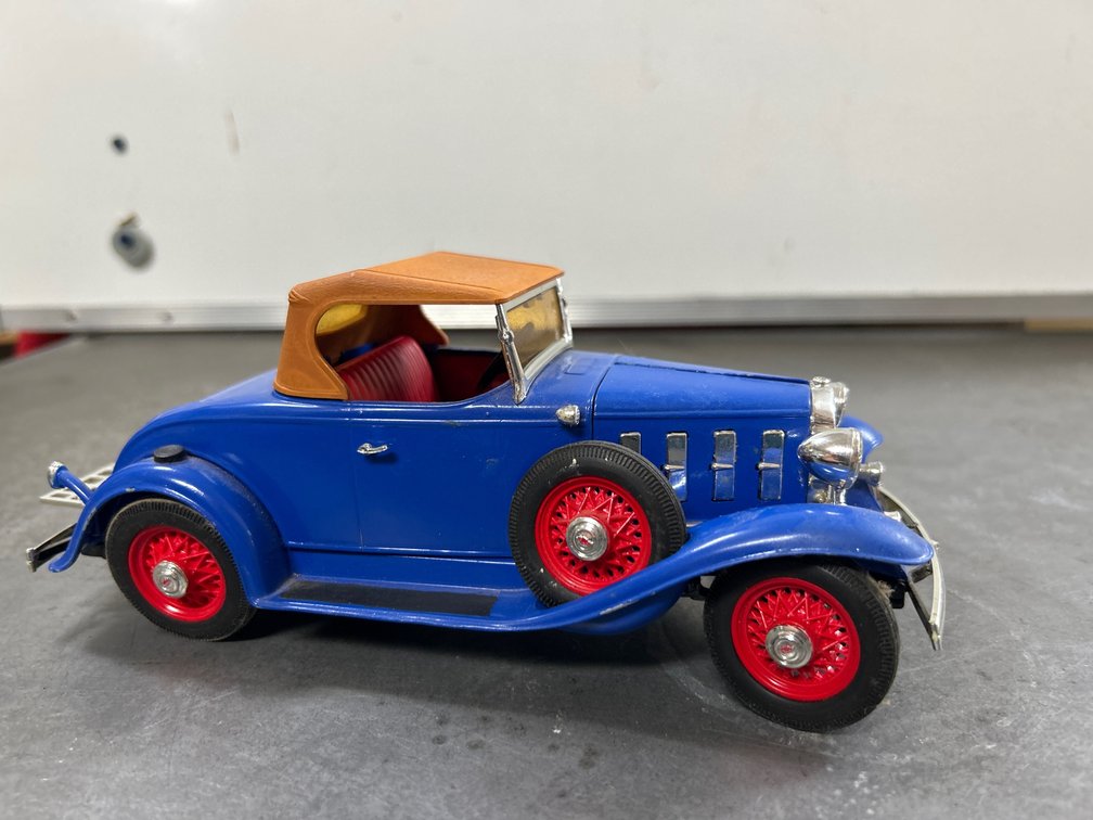 Blue Die Cast Scale Model Car