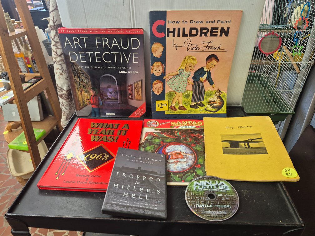 Assorted books, childrens books, dvds+