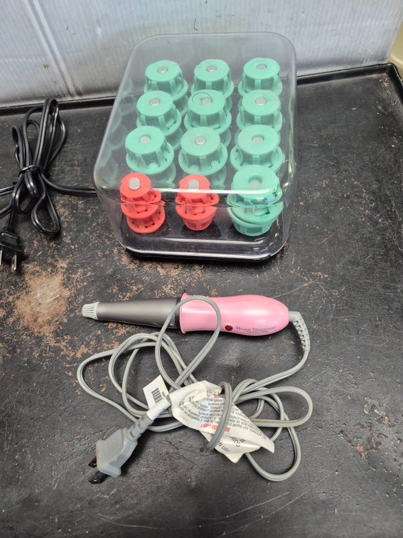 Clairol heated hair curlers and Baby Bliss Pro