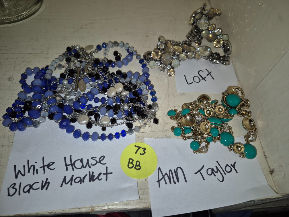 Costume jewelry necklaces