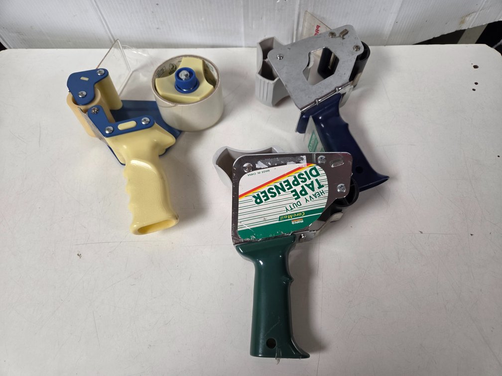3 Styles of packing tape guns