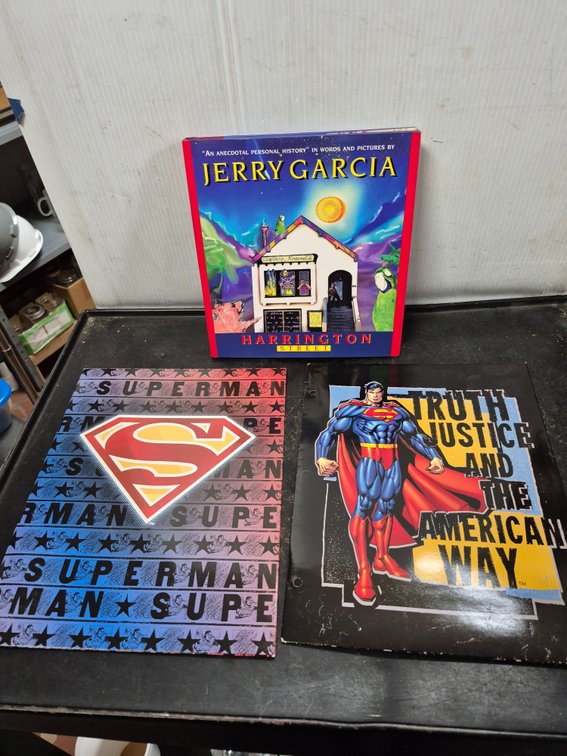 Jerry Garcia illustrated book, Superman folders