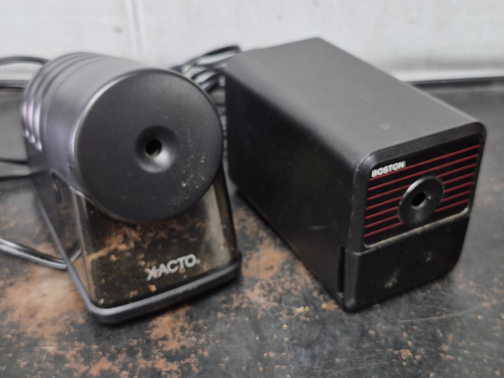 X-acto and Boston electric pencil sharpeners