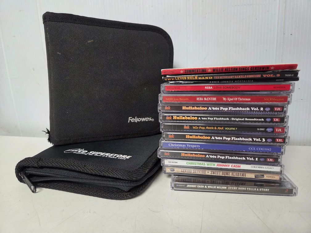 60s pop, country, christmas, rock CD variety & 2 cases