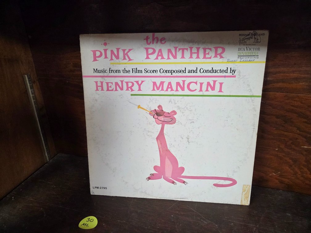 the PINK PANTHER Film Score on Vinyl