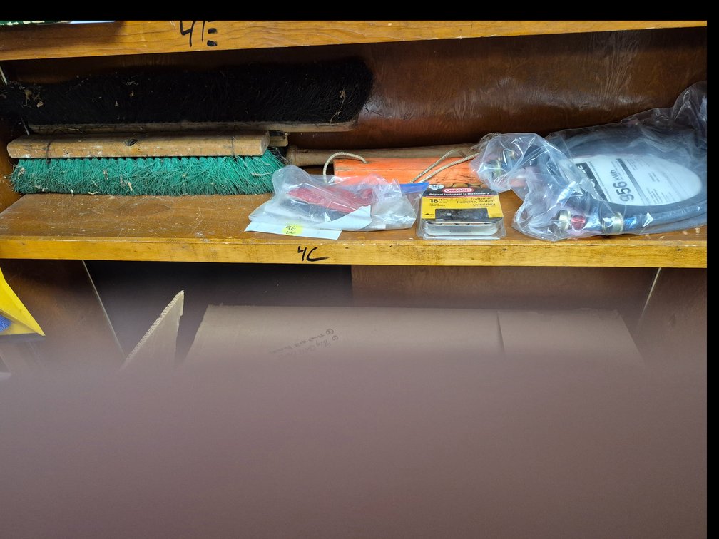 Washing machine hoses, broom heads, chainsaw chain++