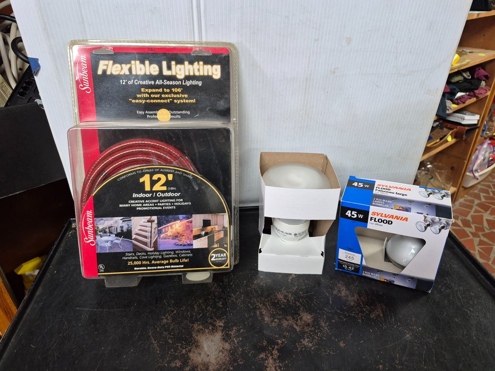 12ft rope light, light bulbs