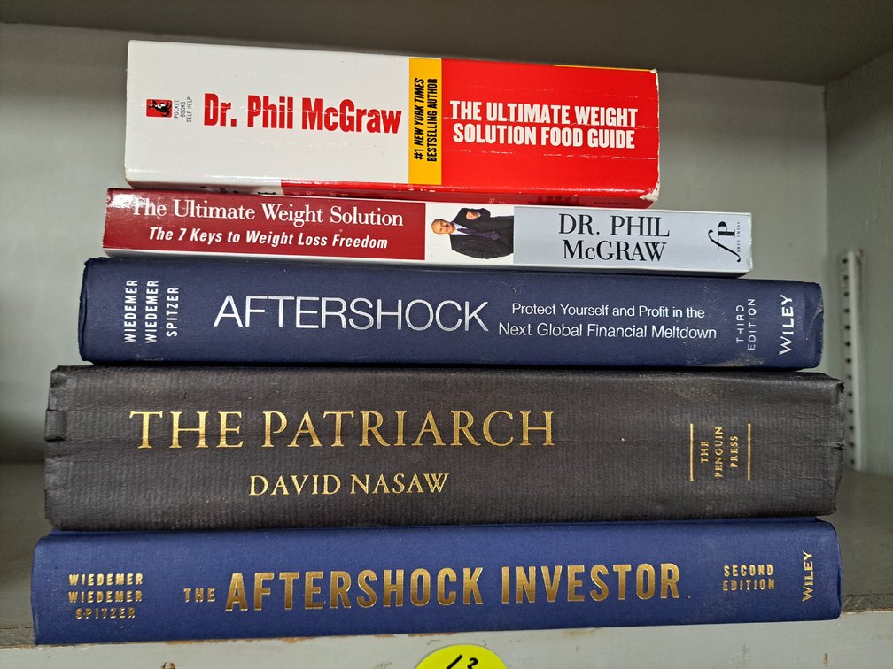 (5) Paperback/Hardback Books