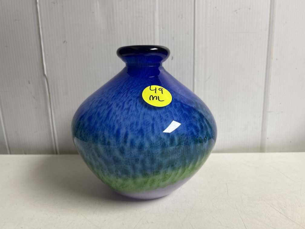 Heavy Art Glass Vase