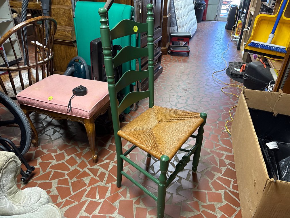 Small ladder-back chair