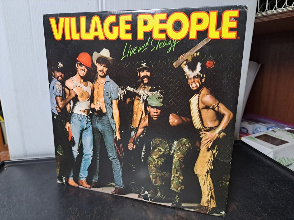 Vintage 1979 Village People Double LP Album Live and Sleazy