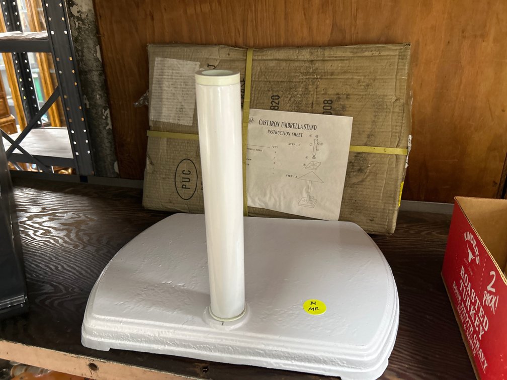(2) Cast Iron Umbrella Stands