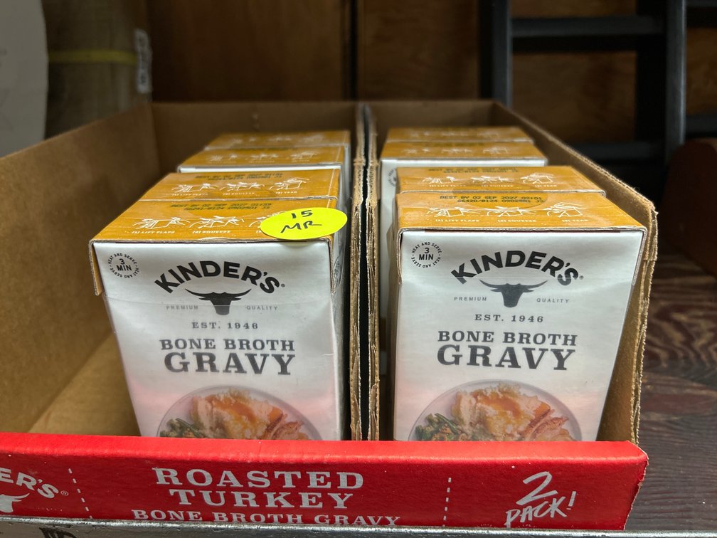(8) New Kinder’s Bone Broth Gravy