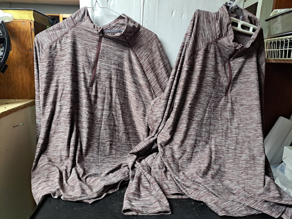 (2) All In Motion Soft Stretch 1/4-Zip Pullovers
