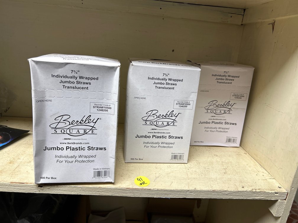 (3) Boxes Jumbo Plastic Straws