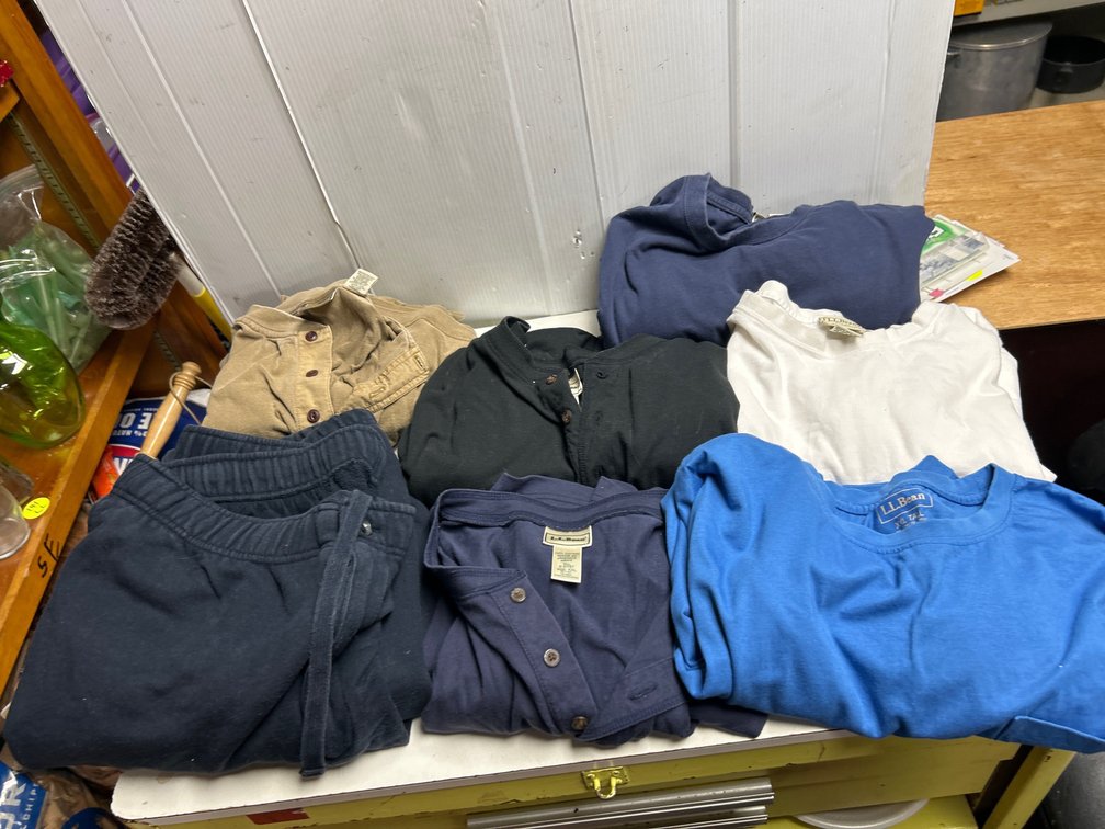 LL Bean Shirts and Sweatpants