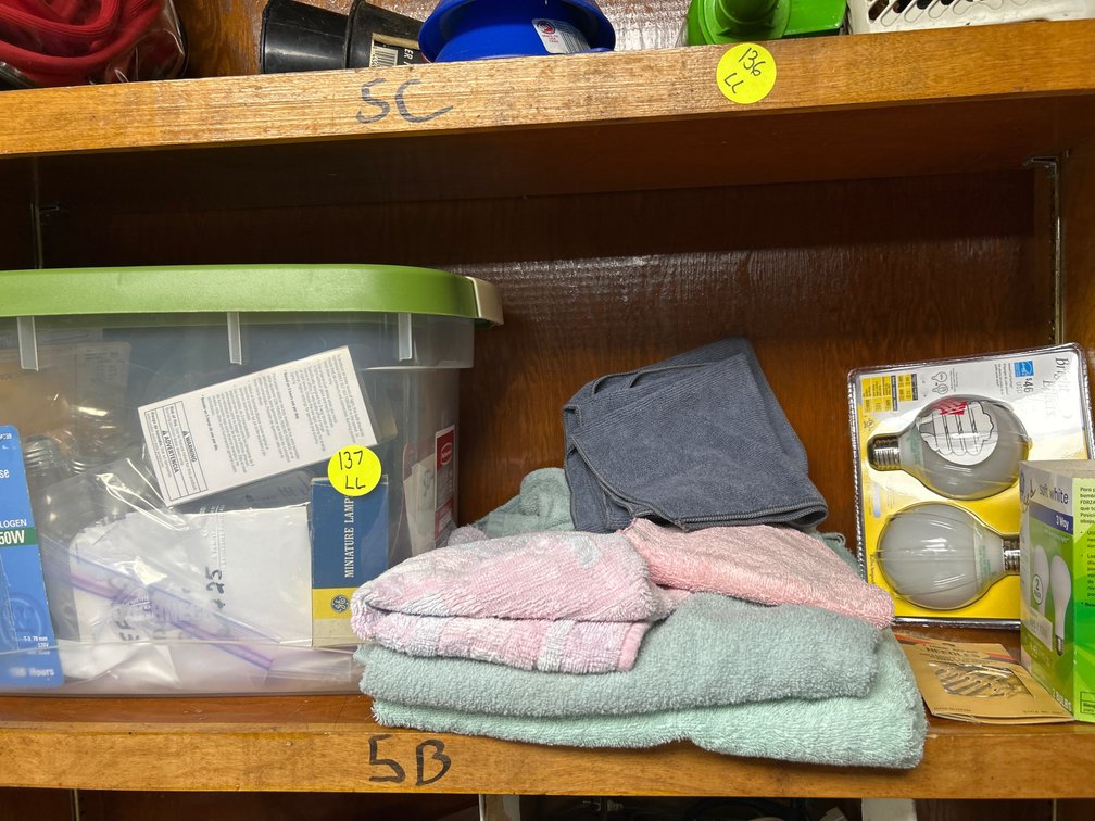 Light Bulbs, Towels