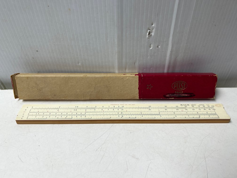 Post Co. Slide Ruler