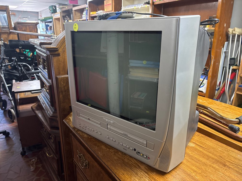 Magnavox 20” TV with DVD & VHS playersn