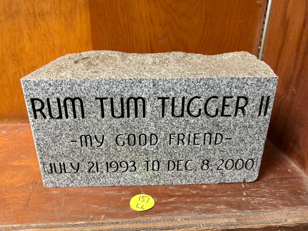 Engraved Memorial Stone