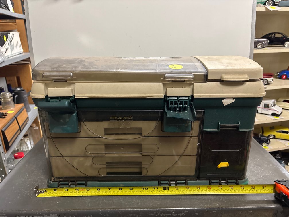 Plano multi compartment tackle box with stuff