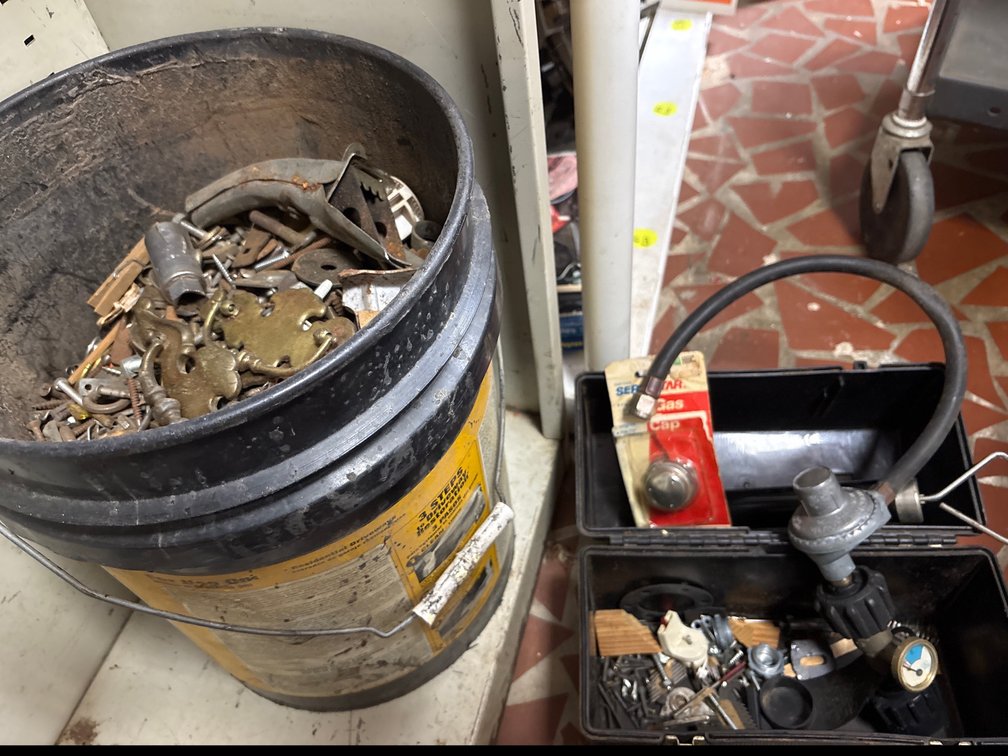 5 Gallon bucket  & lunchbox full hardware
