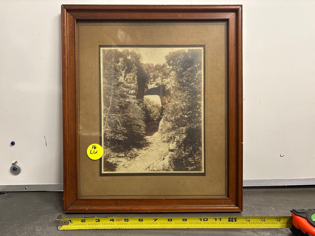 Vintage framed photo of Natural Bridge?
