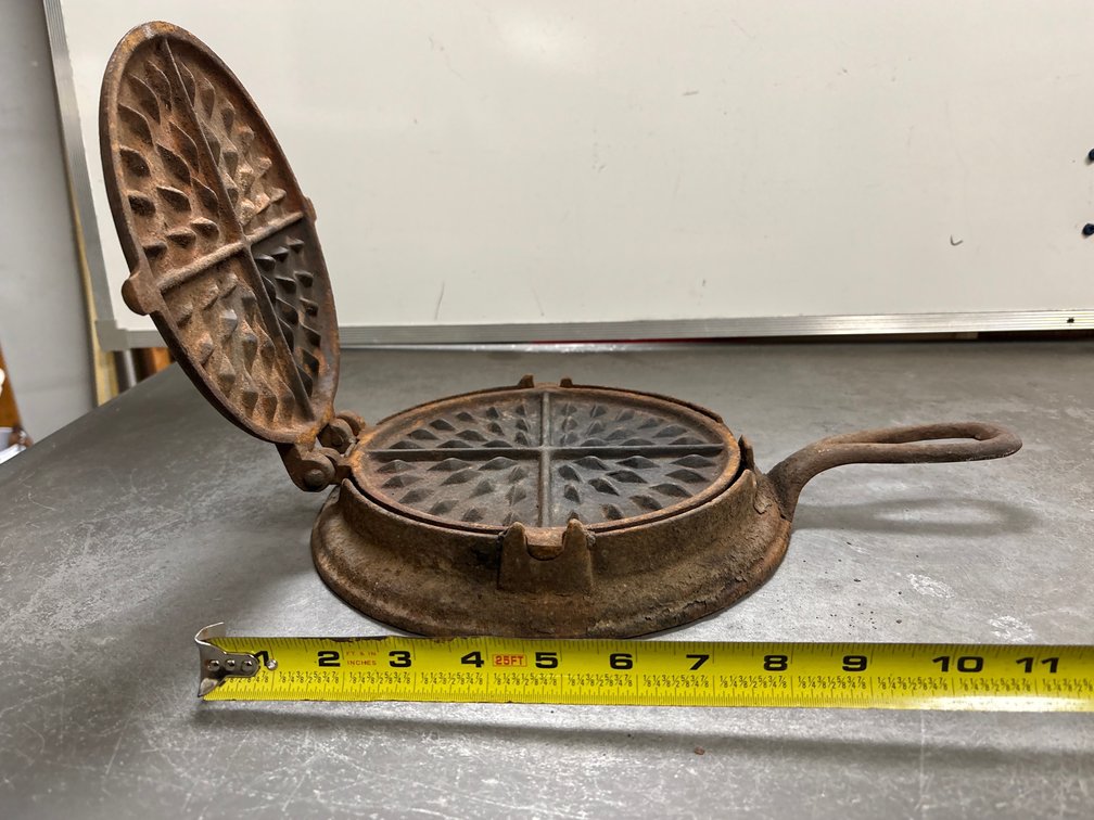 Late 1800’s/early 190’s cast iron waffle maker
