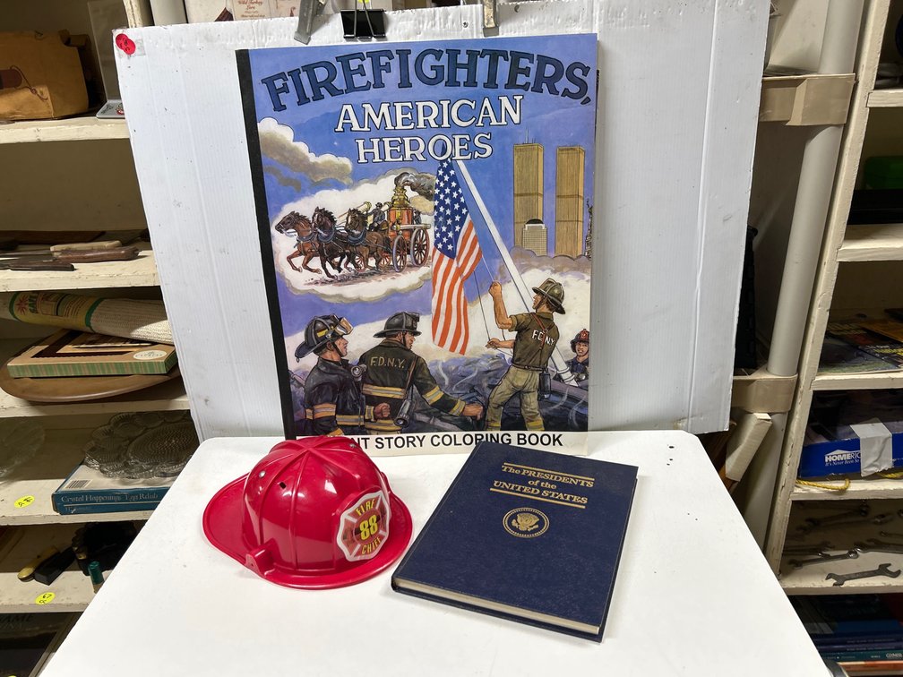 Presidents of US Book, Firefighters Large Coloring Book