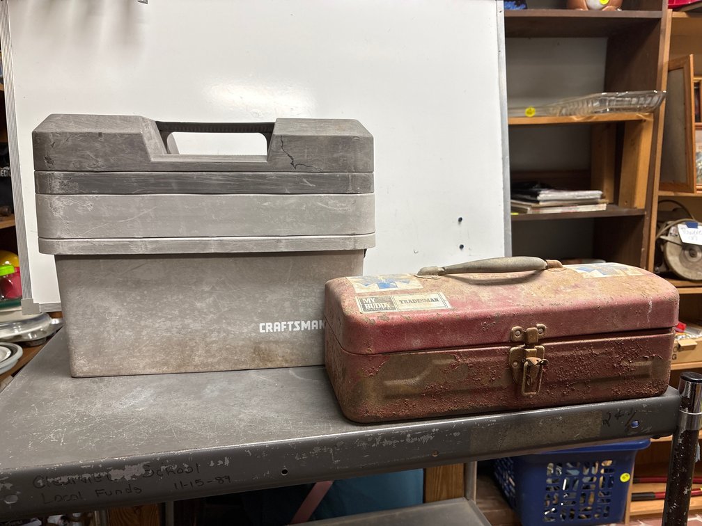Tool boxes: one is Craftsman
