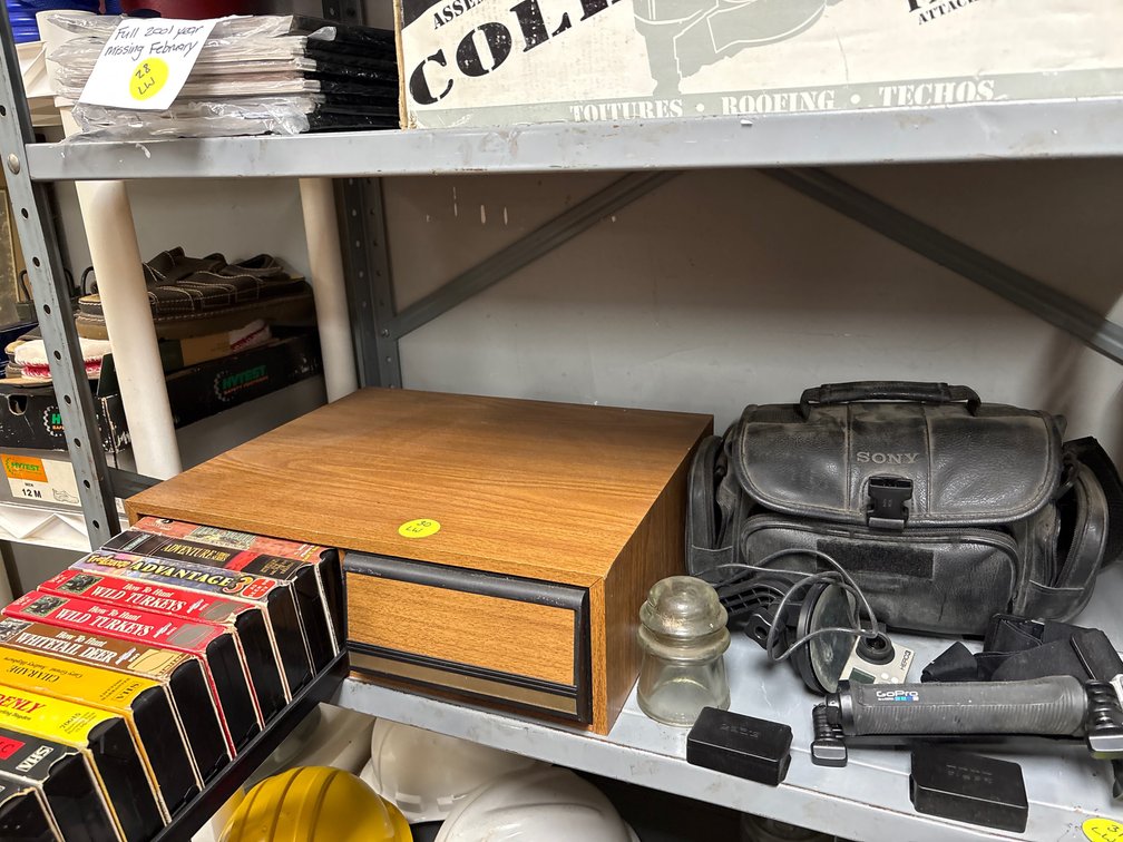 Sony canera case with parts, case of VHS sport +