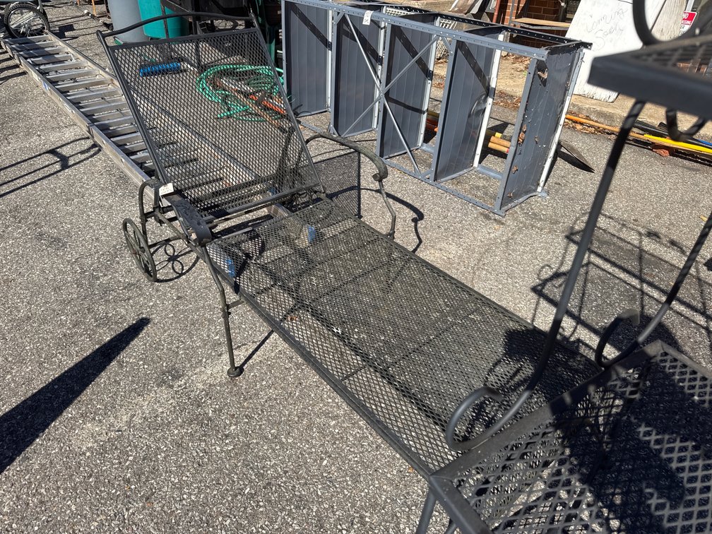 Wrought Iron Chaise Lounge
