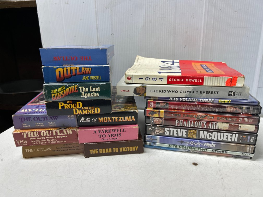 Assorted VHS and DVD’s