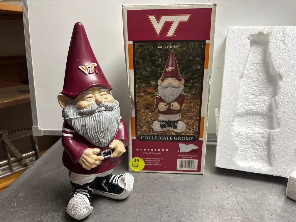 11.25” tall plastic VT gnome