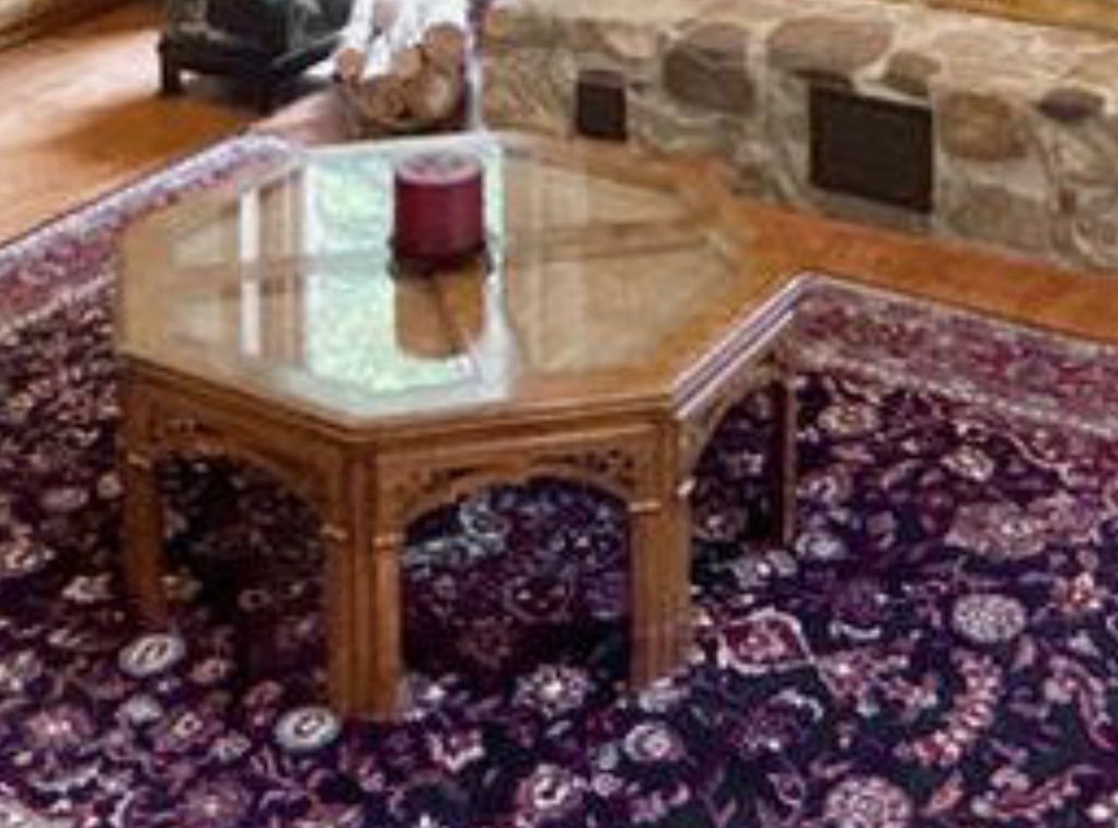 wood octagonal coffee/side table
