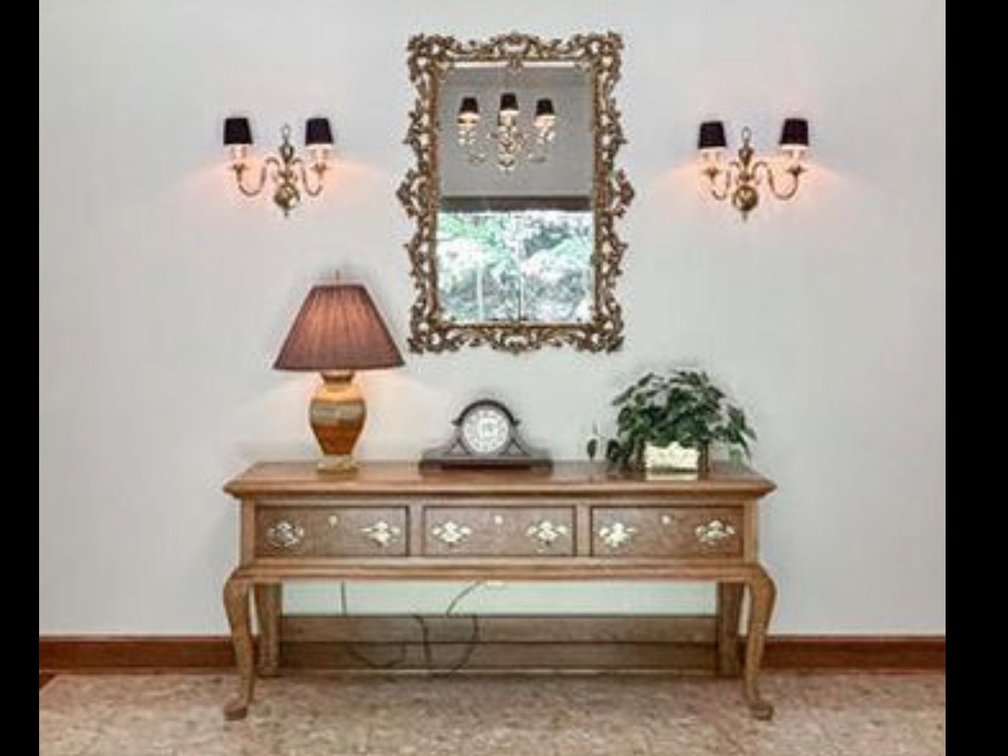 75” long wood Table