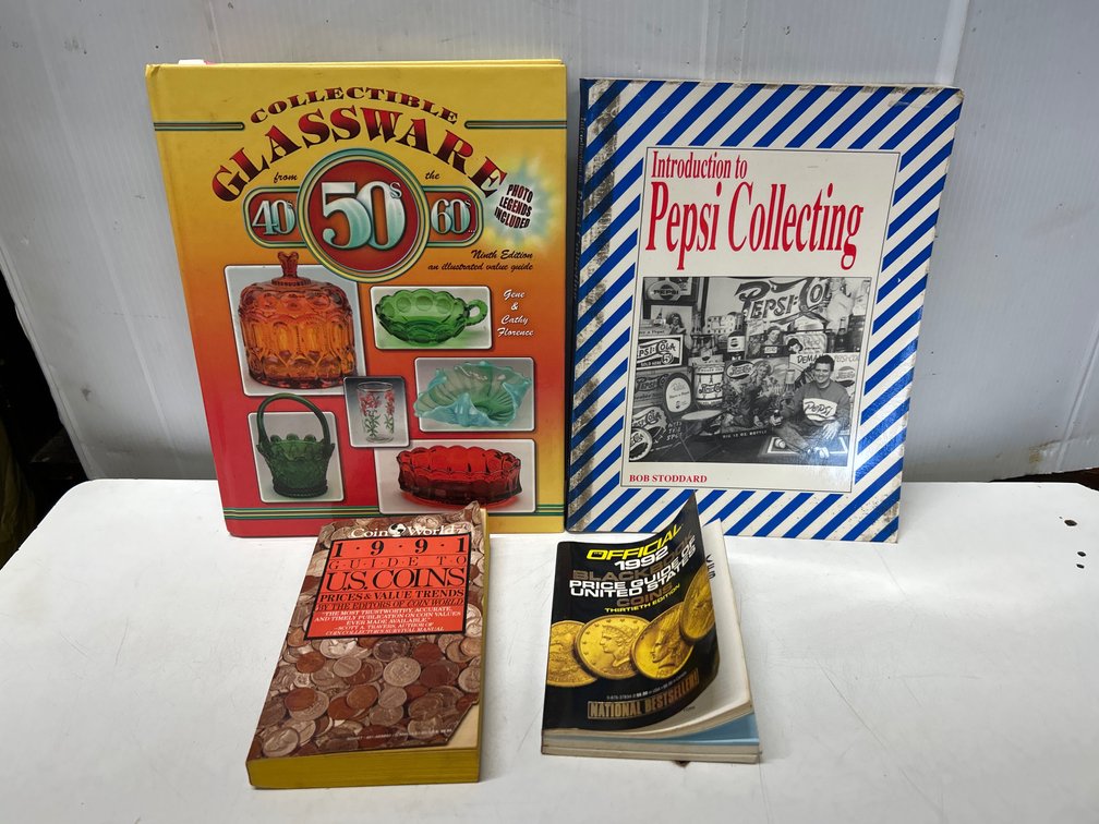 Coin Books, Glassware Book, Pepsi Collecting Book