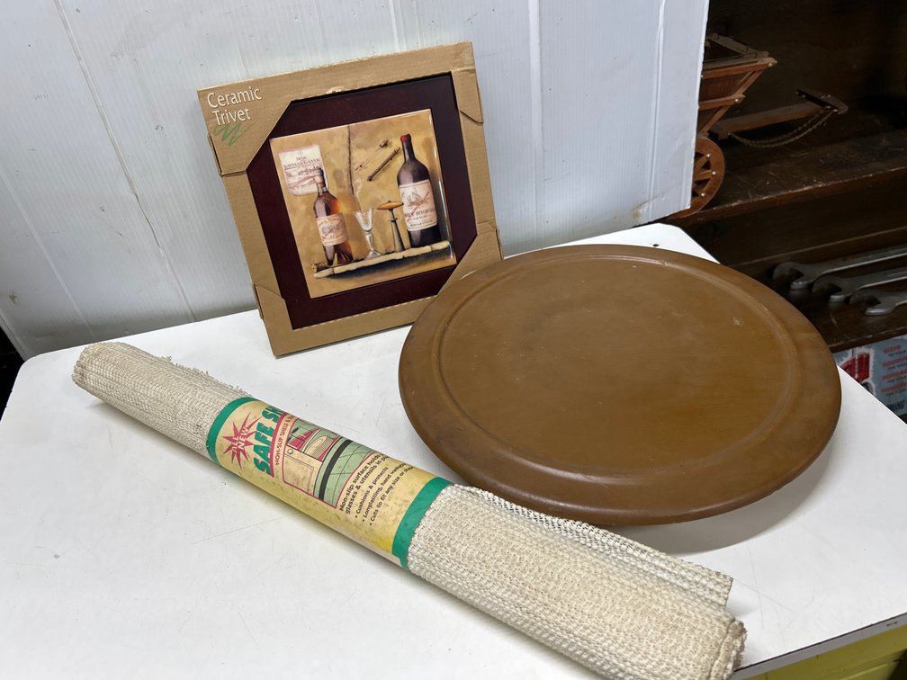 Lazy Susan, Ceramic Trivet, Shelf Liner