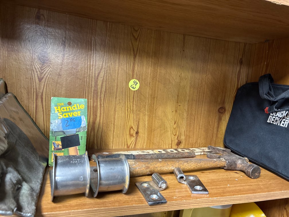 Work gloves, tools & B& D case
