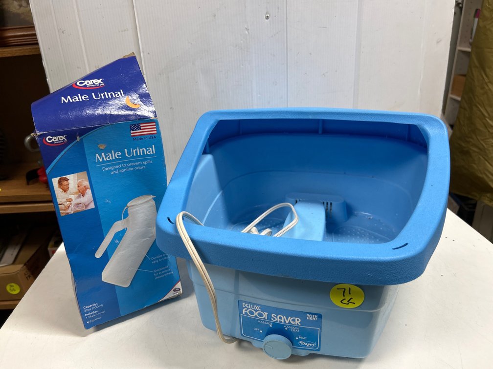 Deluxe Foot Saver and Male Urinal