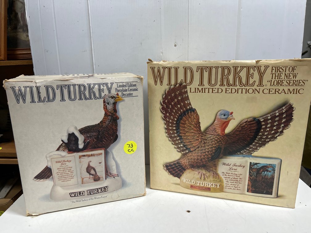 2 Wild Turkey Decanters