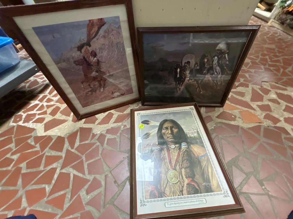 Native American Prints Framed