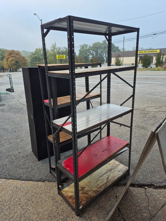 6ft tall metal shelf