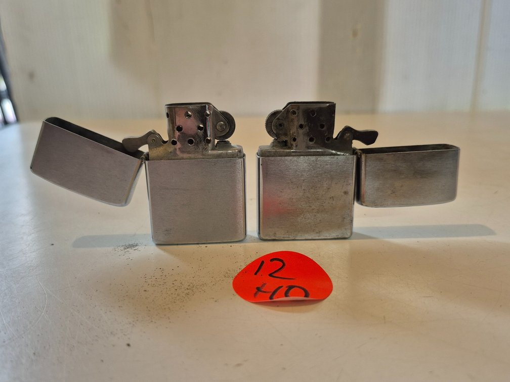 (2) Zippo cigarette lighters