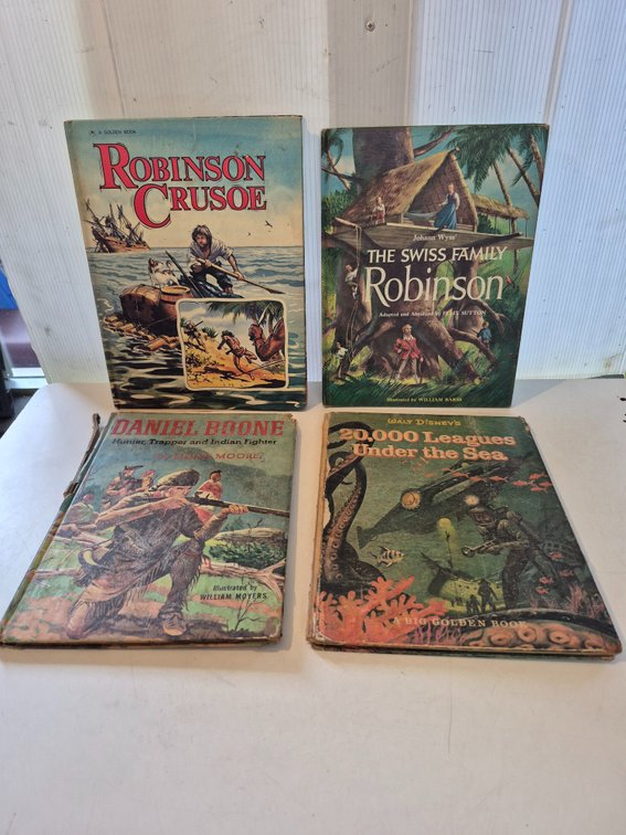 (4) vtg hardcover youth books