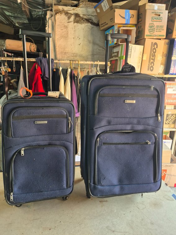 (2) Softside Protege rolling suitcases