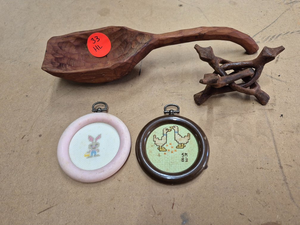 Hand carved wood scoop, 1pc wood art+