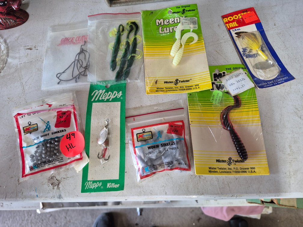 Variety of fishing supplies