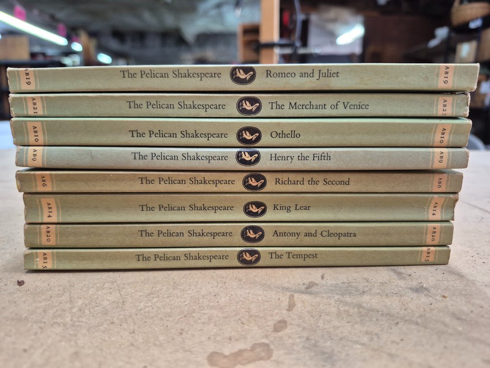 (8) Pelican Shakespeare paperback