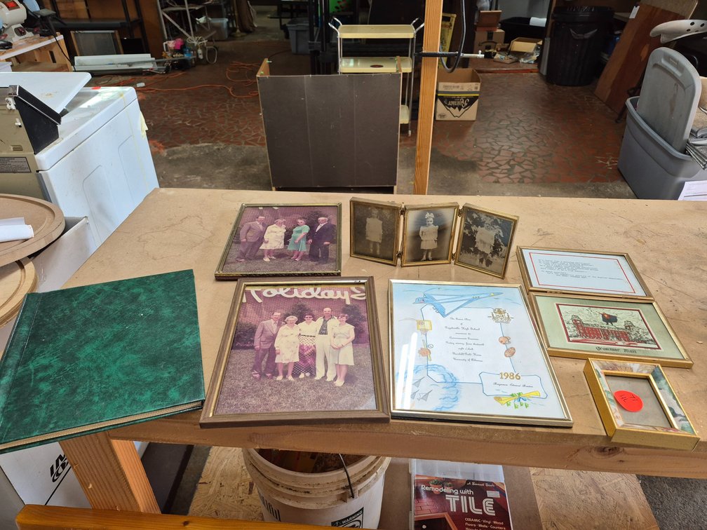 Vintage photos, frames, album